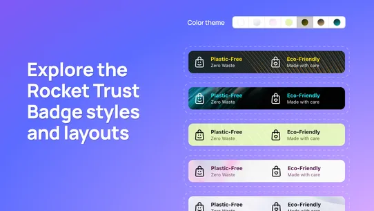Rocket Trust &amp; Feature Badges screenshot