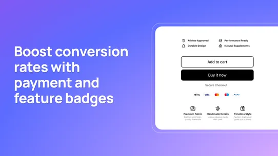 Rocket Trust &amp; Feature Badges screenshot