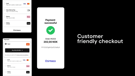Dintero Checkout ‑ Cards screenshot