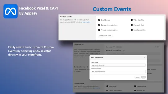Facebook Pixel &amp; CAPI: Appesy screenshot