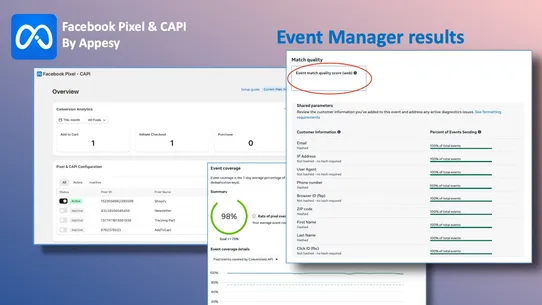 Facebook Pixel &amp; CAPI: Appesy screenshot