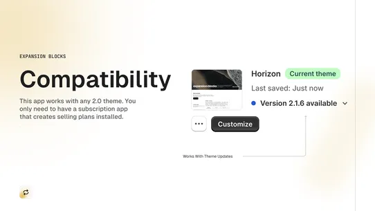 Subscription Widget screenshot