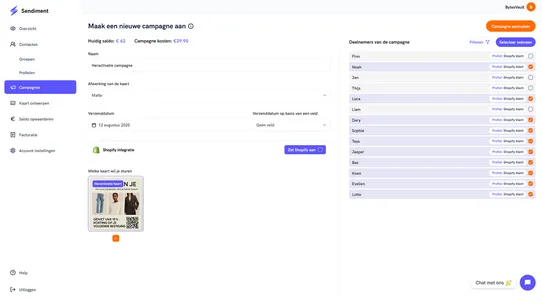 Sendiment screenshot