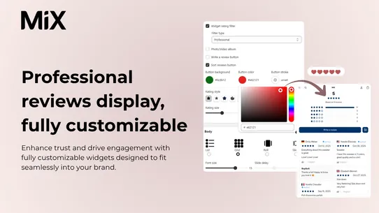 MiX Product Reviews App screenshot