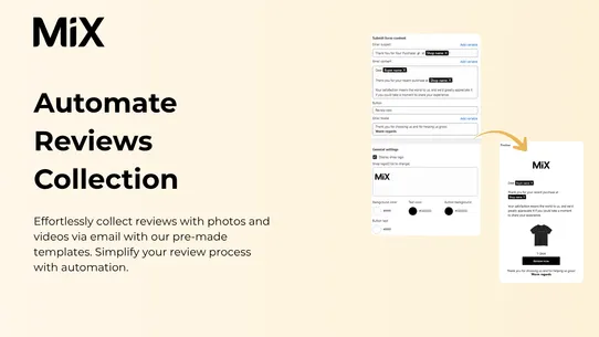 MiX Product Reviews App screenshot