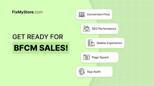 FixMyStore ‑ BFCM Store Audit screenshot