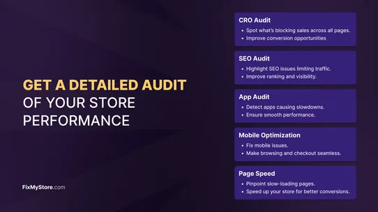 FixMyStore.com: AI Store Audit screenshot