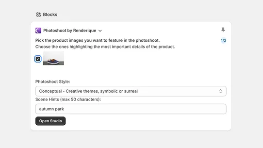 Renderique: Photoshoot screenshot