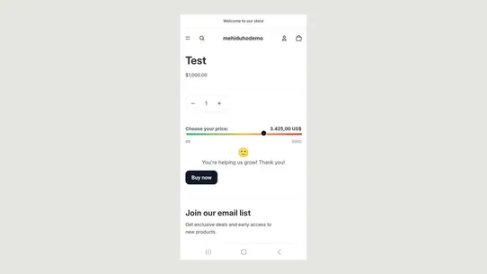 PWYW Slider screenshot