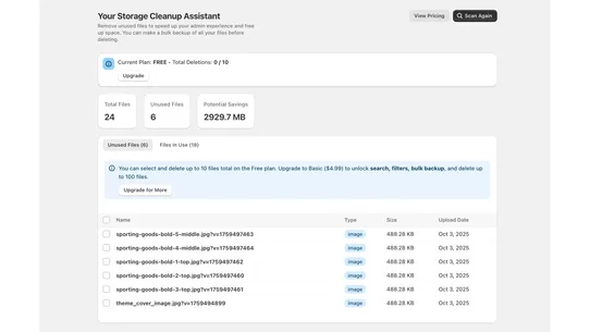 File Sweep: Store Cleanup screenshot