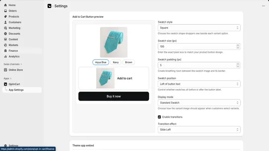 OptInCart screenshot