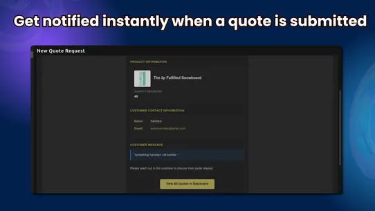 B2B Product Quoter screenshot