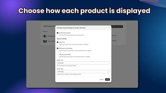 B2B Product Quoter screenshot
