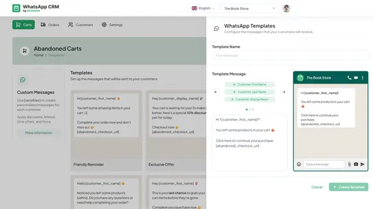 eCommix ‑ WhatsApp CRM screenshot