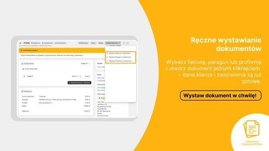 Fakturownia Integracja WP Desk screenshot