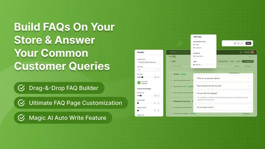 BetterFAQ‑ Product FAQ Builder screenshot