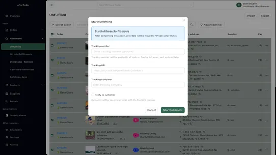 MyOrder: Bulk Fulfillment screenshot