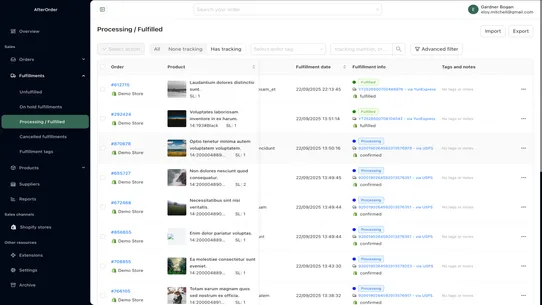 MyOrder: Bulk Fulfillment screenshot