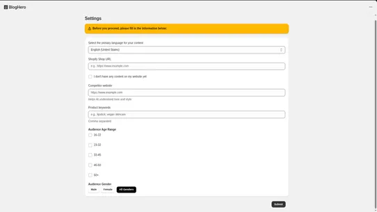 BlogHero screenshot
