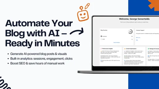 BlogHero AI Blog + Analytics screenshot