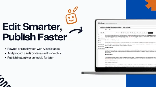 BlogHero AI Blog + Analytics screenshot