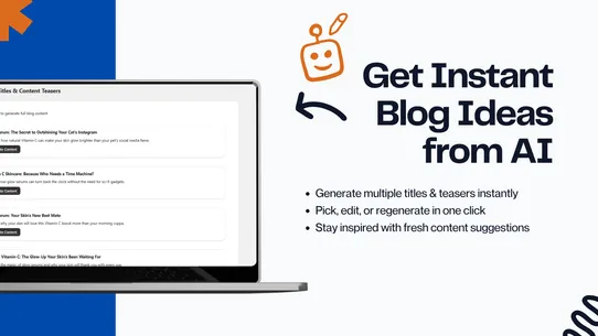 BlogHero AI Blog + Analytics screenshot