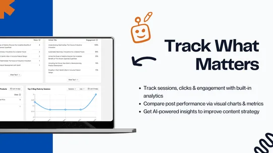 BlogHero AI Blog + Analytics screenshot
