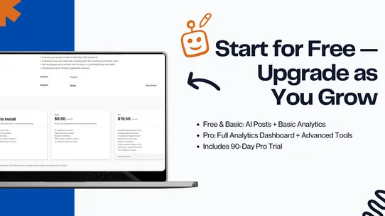 BlogHero AI Blog + Analytics screenshot