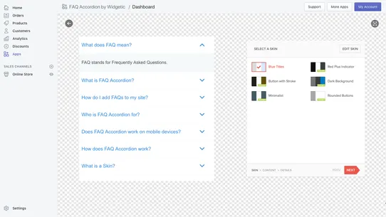 Widgetic (FAQ Accordion) screenshot
