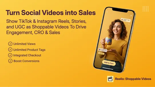 Reelio Shoppable Videos &amp; UGC screenshot