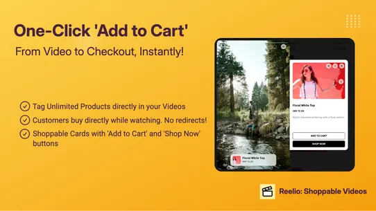 Reelio Shoppable Videos &amp; UGC screenshot