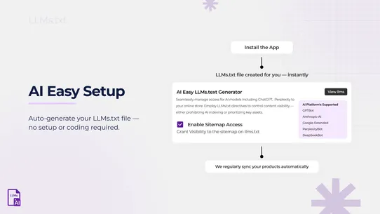 AI Easy LLMs.txt Generator screenshot