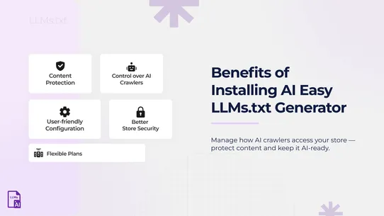 AI LLMs.txt Manager screenshot
