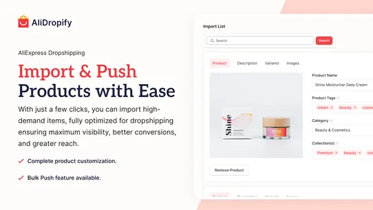 Oberlo:Temu &amp; CJ Dropshipping screenshot