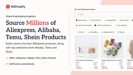 Oberlo:Temu &amp; CJ Dropshipping screenshot