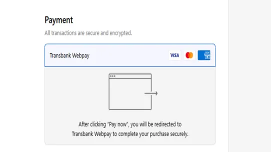 Webpay screenshot