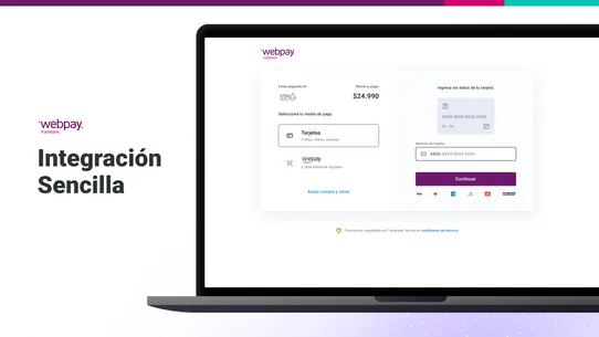 Webpay screenshot