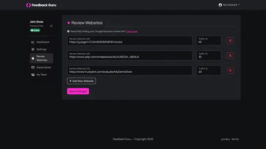 Feedback Guru screenshot