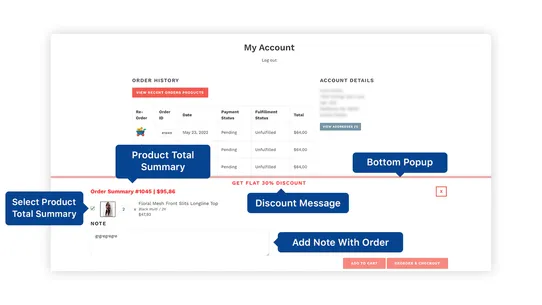 Advance Reorder ‑ Repeat Order screenshot