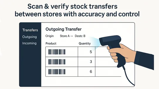 Barcode Stock Transfer Scanner screenshot