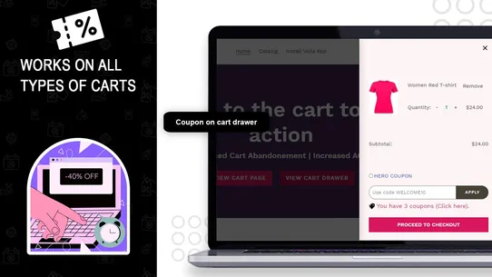 MS ‑ Coupon Discount On Cart screenshot