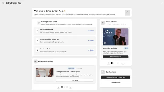 Optionify screenshot