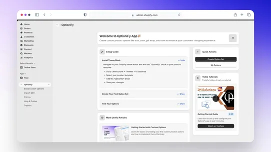 Optionify: Extra Options screenshot