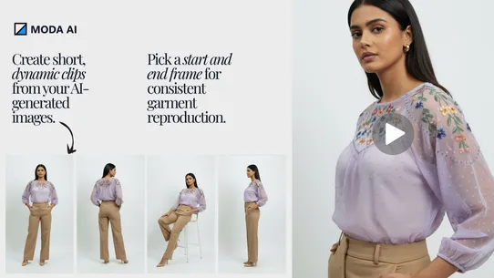 MODA: AI Model Photos+Videos screenshot