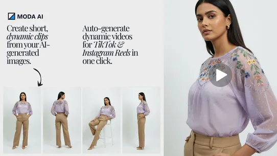 MODA: AI Model Photos+Videos screenshot