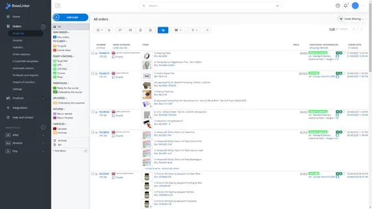 base.com (formerly BaseLinker) screenshot