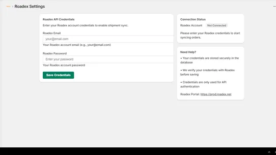 Roadex screenshot