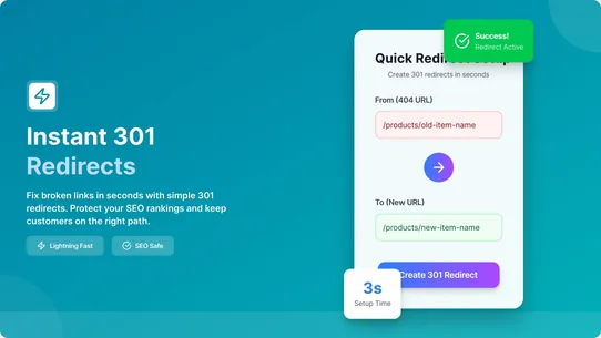 Vennzo Redirect: 301 &amp; Fix 404 screenshot