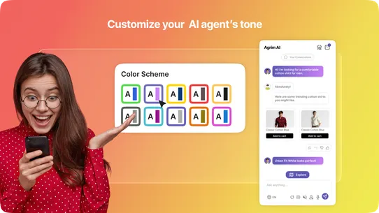 Agrim AI Chatbot &amp; Sales Agent screenshot