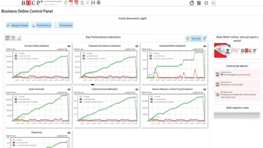 Business Online Control Panel screenshot